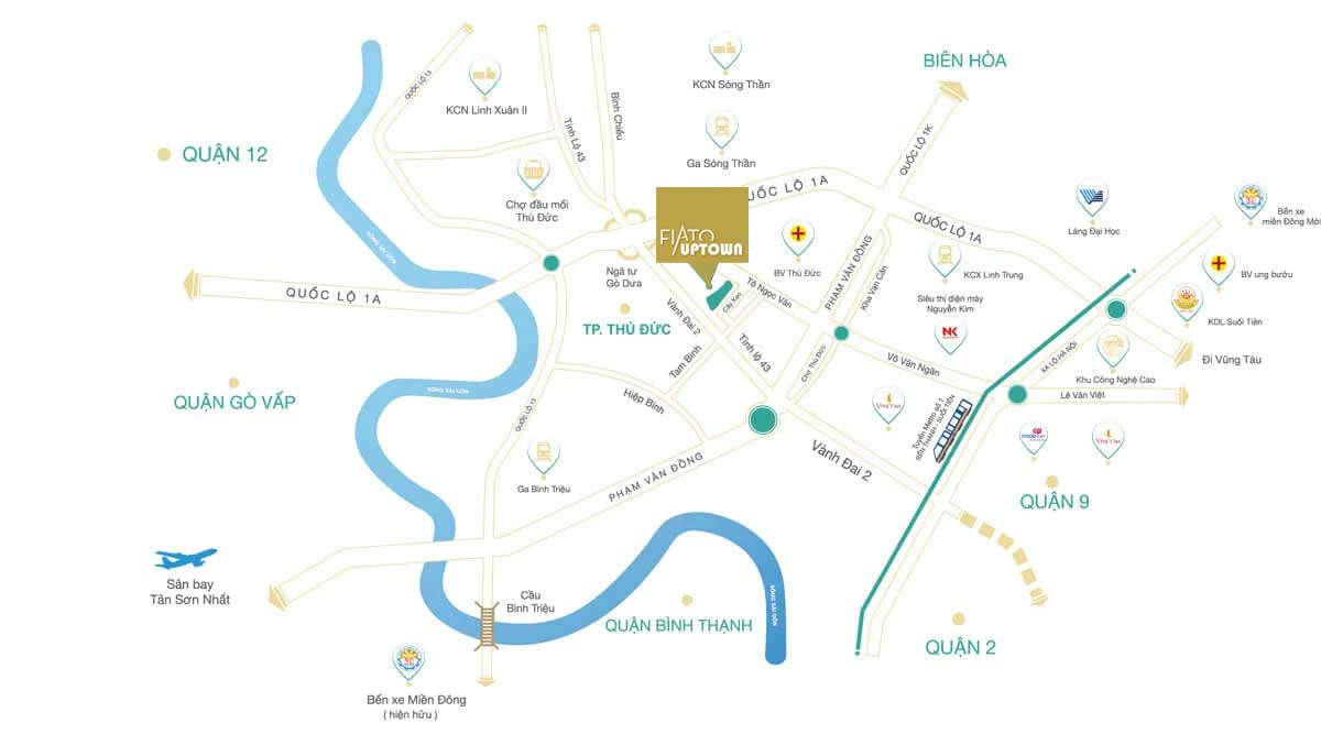 Vị trí Fiato Uptown Thủ Đức